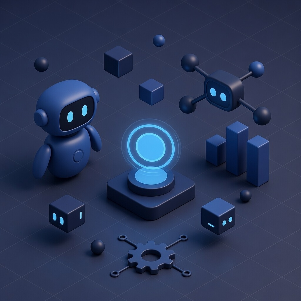 Automatización y Agentes specialization illustration